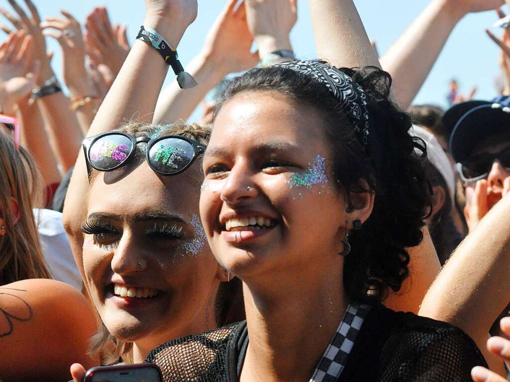 Gute Laune am ersten Festival-Tag