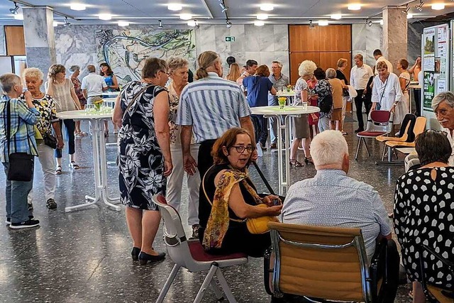 Zum Auftakt des Partnerschaftstreffens... am Mittwoch einen Empfang im Rathaus.  | Foto: Tonio Palick