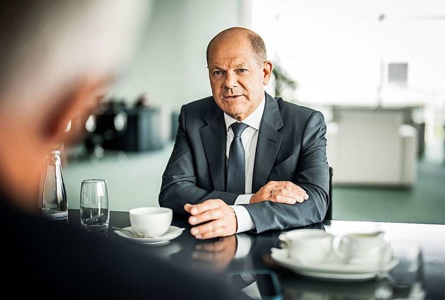 Bundeskanzler Olaf Scholz  | Foto: Michael Kappeler (dpa)