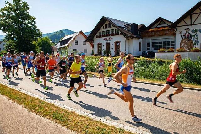 177 Läufer trotzen der Hitze beim Eichberglauf in Glottertal