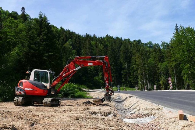 Die L170-Sanierung im rund 150 Meter l...bauliche Arbeiten im Bschungsbereich.  | Foto: Stefan Limberger-Andris