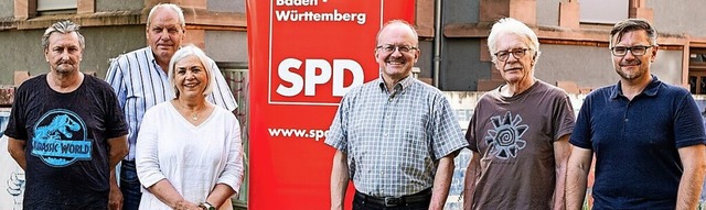 Der neue  Vorstand des SPD-Stadtverban...er, Peter Schfer und  Richard Gro.    | Foto: Sven Hartung/SPD Offenburg