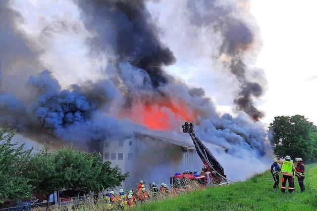 Mehrere Millionen Euro Schaden bei Großbrand in Stühlingen-Mauchen