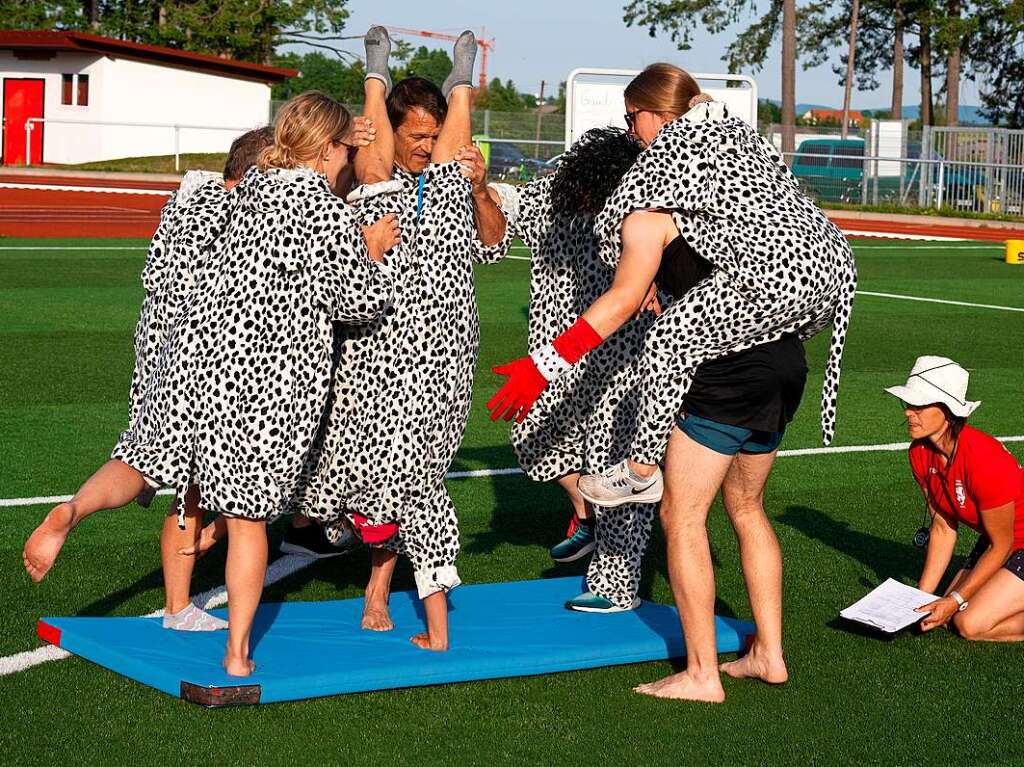 Einfallsreichtum der Teams machten die Gaudi-Spiele des TuS Bonndorf zum Erlebnis.