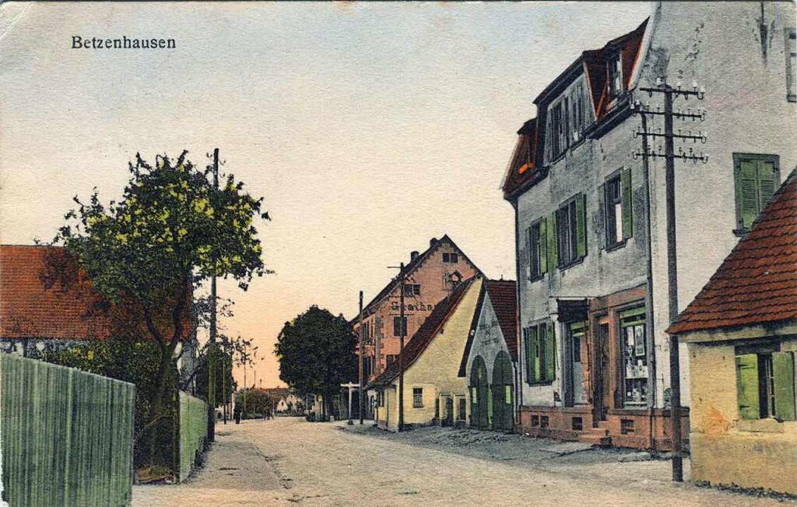 Als die Sundgauallee noch Lehener Stra...grund). Die Postkarte stammt von 1929.  | Foto: Archiv Hans-Jürgen Oehler