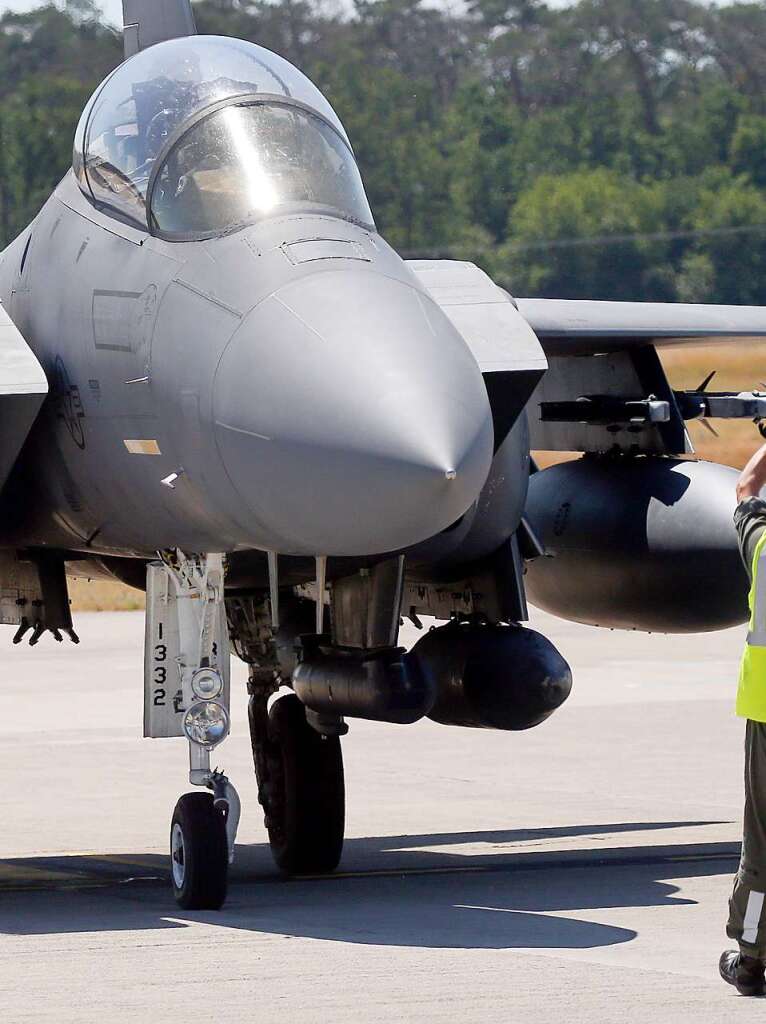 Bei der internationalen Luft- und Raumfahrtausstellung in Berlin dominieren in diesem Jahr militrische Flugzeuge.