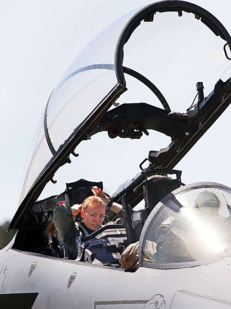 Bei der internationalen Luft- und Raumfahrtausstellung in Berlin dominieren in diesem Jahr militrische Flugzeuge.