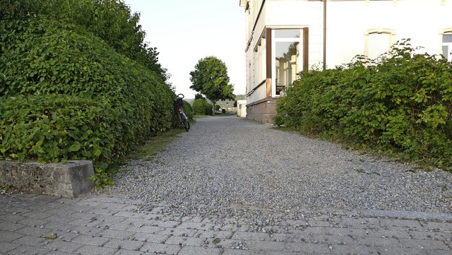 Die Kieselsteine, die auf dem Verbindu...ne ideale Grundlage fr einen Radweg.   | Foto: Martin Kpfer
