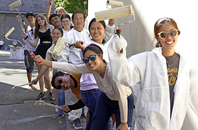 Im Team macht die Arbeit Spa.  | Foto: Sabine Ehrentreich