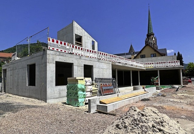 Das im Bau befindliche MTG-Gebude in Schnau   | Foto: Hans-Jrgen Hege