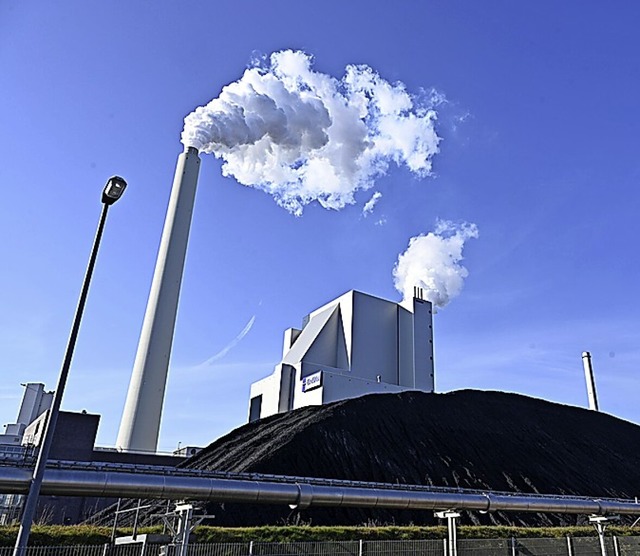 Im Rheinhafen Karlsruhe wird aus Steinkohle Strom und Fernwrme.  | Foto: Uli Deck