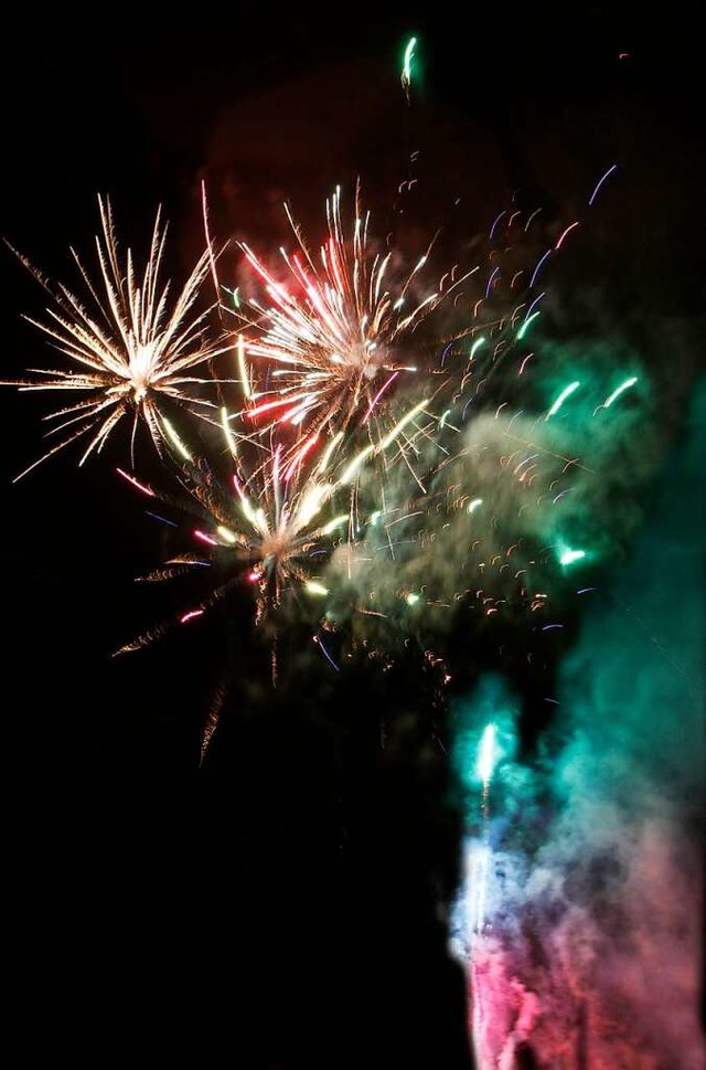 Das Feuerwerk beim Lichterfest  | Foto: Heidi Foessel