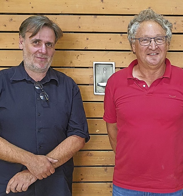 Andreas Berg (links) mit Vorgnger  Wolf Klingenmeier  | Foto: Julius Wilhelm Steckmeister