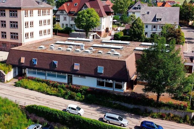 Wo der Baum steht, stellt sich Planer Jochen Faller den Platz fr den Anbau vor.  | Foto: kamera24