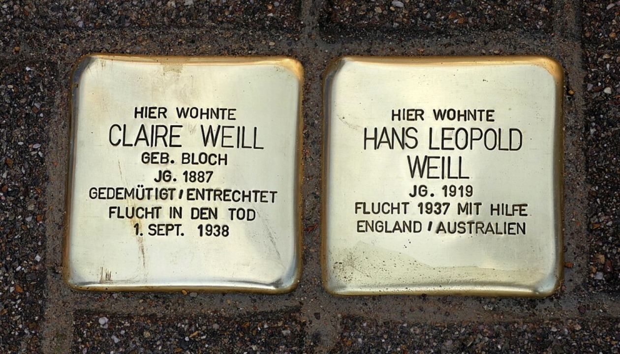 Wie in Kippenheim (Bild) sind schon   ...rchen solche Gedenksteine ermöglichen.  | Foto: Louisa Krieg