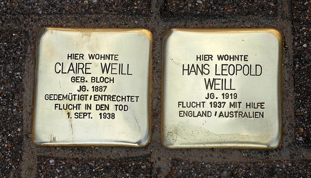 Wie in Kippenheim (Bild) sind schon   ...rchen solche Gedenksteine ermglichen.  | Foto: Louisa Krieg