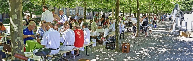 In den vergangenen Jahren gerne besucht: Das Picknick unter den Platanen  | Foto: Daniel_Godde                    