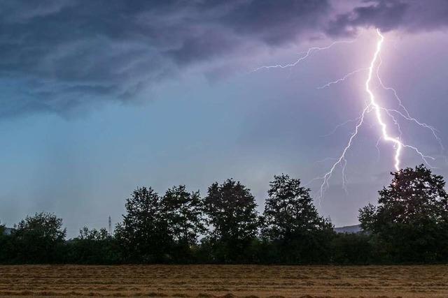 Schwere Gewitter und Starkregen in Südbaden erwartet