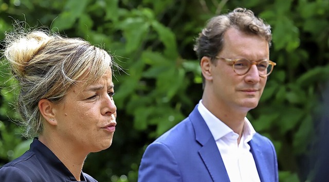 Mona Neubaur und Hendrik Wst haben ihre Gegenstze berwunden.  | Foto: IMAGO/Piero Nigro / aal.photo