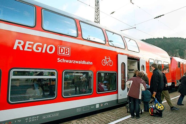 Wegen abgenutzter Reifen sind ab Samst...ge auf der Schwarzwaldbahn unterwegs.  | Foto: dpa