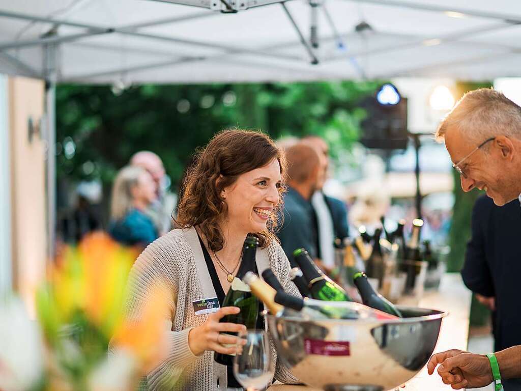 Die Wein-Fass-Bar war ein Fest fr alle Sinne.