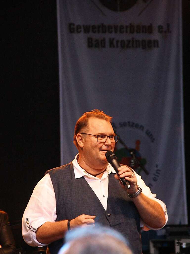 Peter Lob vom Gewerbeverband, der das Event organisiert hat