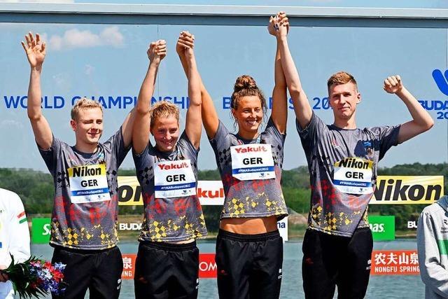 Schwimm-WM: Deutsche Staffel holt Gold in Budapest