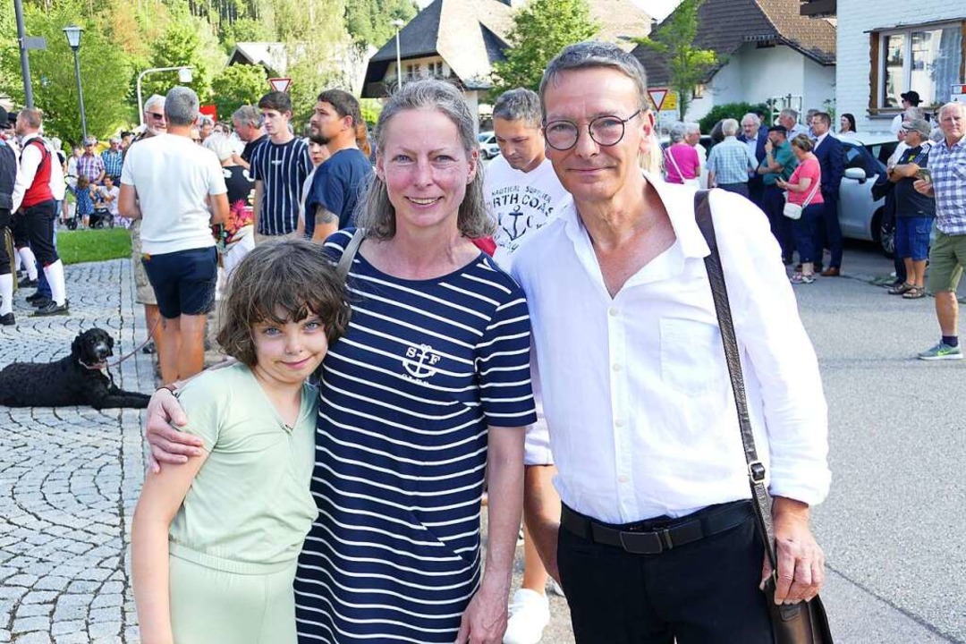 Der drittplatzierte Tobias Bscher mit Familie  | Foto: Martin Kpfer