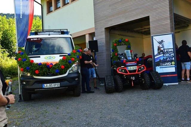 Bergwacht Wieden hat neue Wache und neue Fahrzeuge eingeweiht