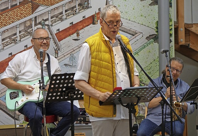 Mit einer sffisanten Wein-Lese amsie...genbach  fr die jazzige Note sorgten.  | Foto: Roswitha Frey