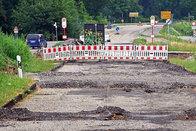 Weil neue Brcke gebaut wird, ist Verkehrsfhrung zum Freiburger Mundenhof gendert