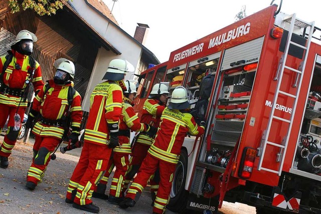 Ein einsatzfhige, leistungsstarke Truppe: die Maulburger Feuerwehr  | Foto: Ralph Lacher