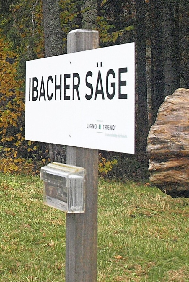 Bebauungsplannderung soll Weiterentwicklung der Ibacher Sge ermglichen.  | Foto: Karin Stckl-Steinebrunner