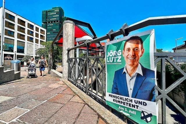 Als klarer Favorit hat Jörg Lutz im Lörracher Wahlkampf sein Profil geschärft