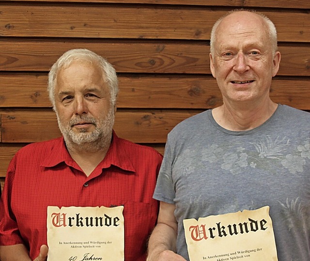 <BZ-FotoAnlauf>TTV Schmieheim:</BZ-Fot...ks) und  Klaus Hoheisel an der Platte.  | Foto: Verein