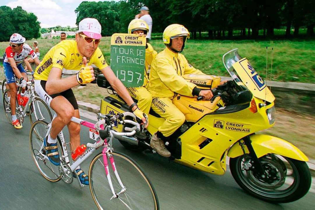 1997 auf der letzten Etappe der Tour de France in der Nähe von Paris  | Foto: Gero Breloer