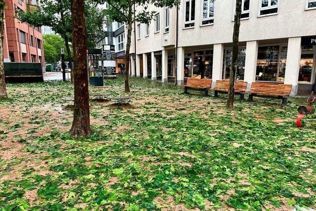 Unwetter in Lörrach hinterlässt am Donnerstag viele kleine Schäden