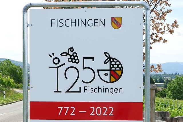 Das Logo zum Fischinger Dorfjubilum stammt von Jana Enderle.  | Foto: Ulrich Senf