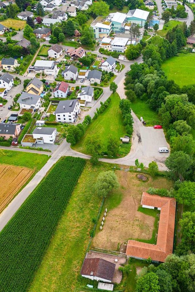 Wo genau der neue Schliengener Kinderg...unten) soll mglichst geschont werden.  | Foto: Matthias Weniger