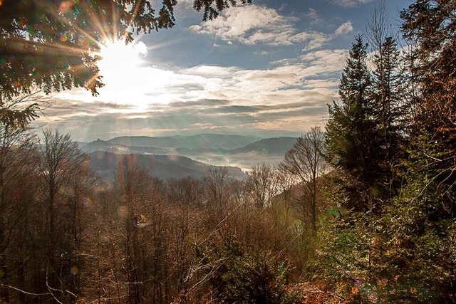 Blick ins Gereut und Geroldseck von der Julius-Kaufmann-Htte aus.  | Foto: Reinhard Pelzer