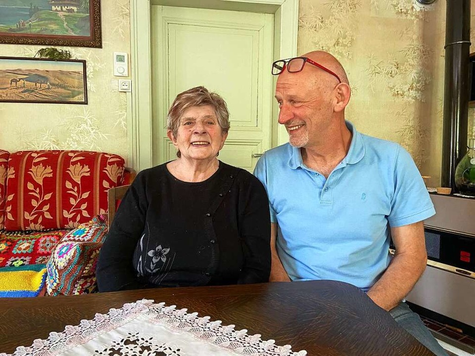 Annette Hilpipre und Bürgermeister Jacques Michel  | Foto: Klaus Riexinger