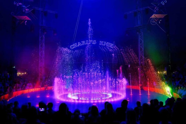 Ein Wasserspektakel der Superlative: B...een unter die Kuppel des Zirkuszelts.  | Foto: Zirkus Charles Knie