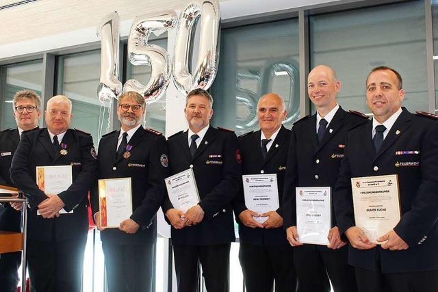 Die Freiwillige Feuerwehr Maulburg feiert ihr 150-jähriges Bestehen mit einem Festakt