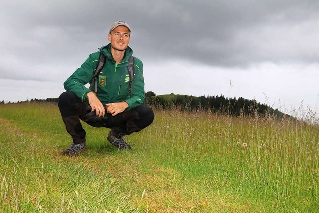 Nikolas Binder hat seine beiden Arbeitspltze auf mehr als 1000 Hhenmetern.  | Foto: Otto Schnekenburger