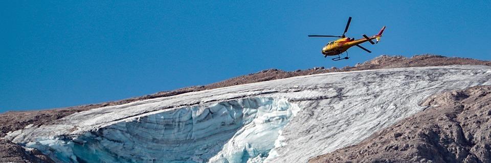 Die Gletscher in den Dolomiten geraten aus dem Gleichgewicht