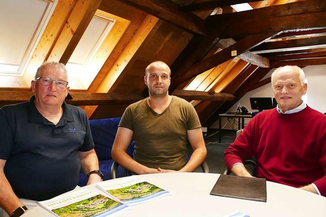 Das  Vorstandstrio: Wolfgang hlin, Mo...elin und Bernd Fischbeck (von links).  | Foto: Andr Hnig