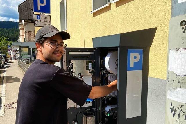 Die neuen Parkscheinautomaten in Neustadt haben Touch-Screen und Graffiti-Schutz
