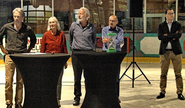Die Referenten Jrn Gutbier, Cornelia ...Lang, und Sebastian Dbele (von links)  | Foto: Karin Stckl-Steinebrunner