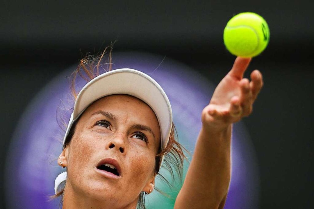 Im Halbfinale von Wimbledon: Tatjana Maria  | Foto: ADRIAN DENNIS (AFP)