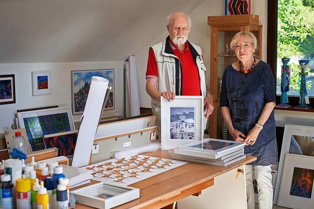 Das Ehepaar Sigrid und Roland Schfer arbeitet oft zusammen.  | Foto: Michael Bode